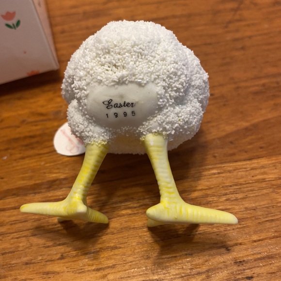 1995 Department 56 Easter Snow-baby chick #2475-1 in original packaging & tag - Picture 5 of 10